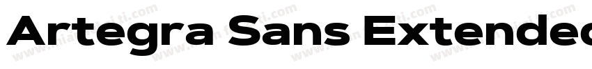 Artegra Sans Extended Black字体转换